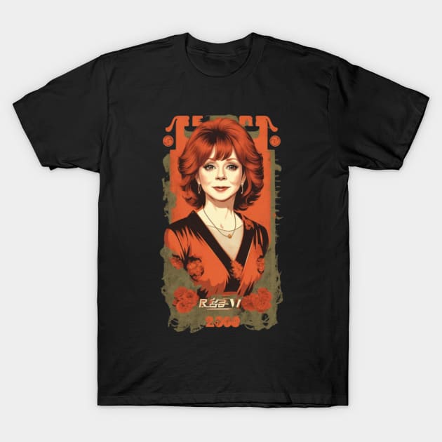 reba mcentire//vintage vektor 80s style v2 T-Shirt by girls store